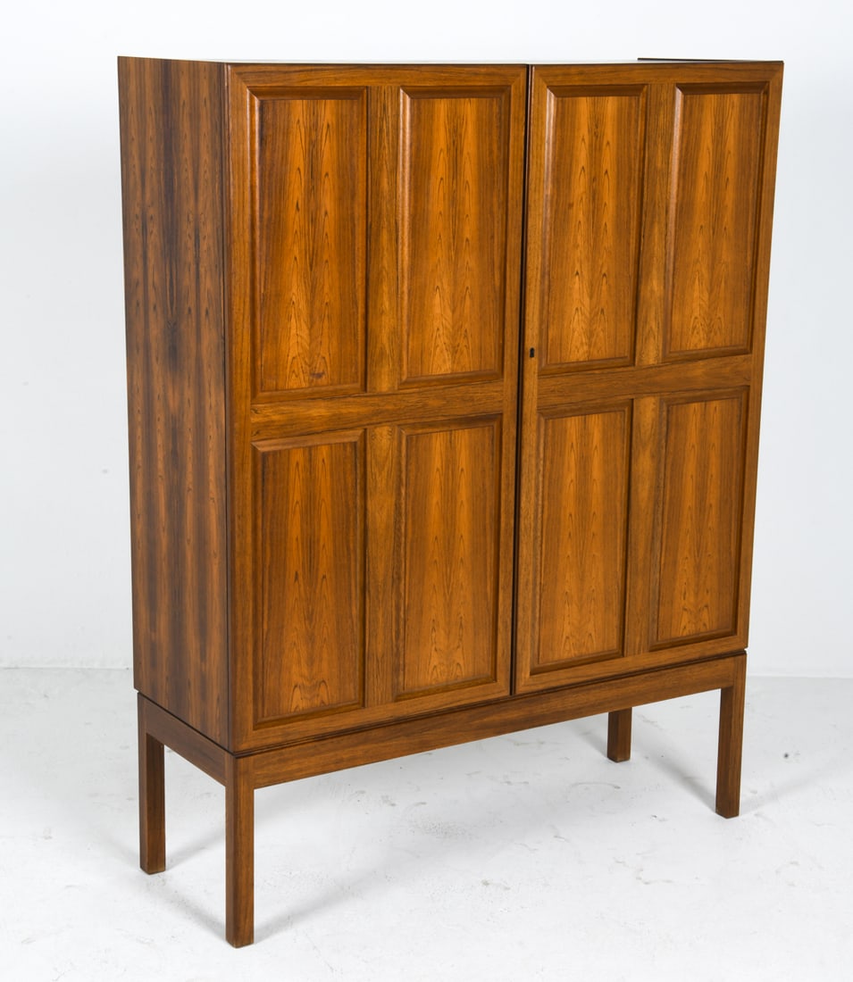 MANNER OF KARL EKSELIUS SWEDISH ROSEWOOD HIGHBOARD
