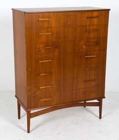 SWEDISH TEAK CHEST OF DRAWERS C. 1960S
