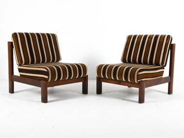CARL STRAUB STYLE SWEDISH BEECH LOUNGE CHAIRS