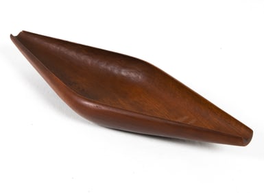 LAUR JENSEN ODENSE DANISH TEAK BOWL C. 1960S
