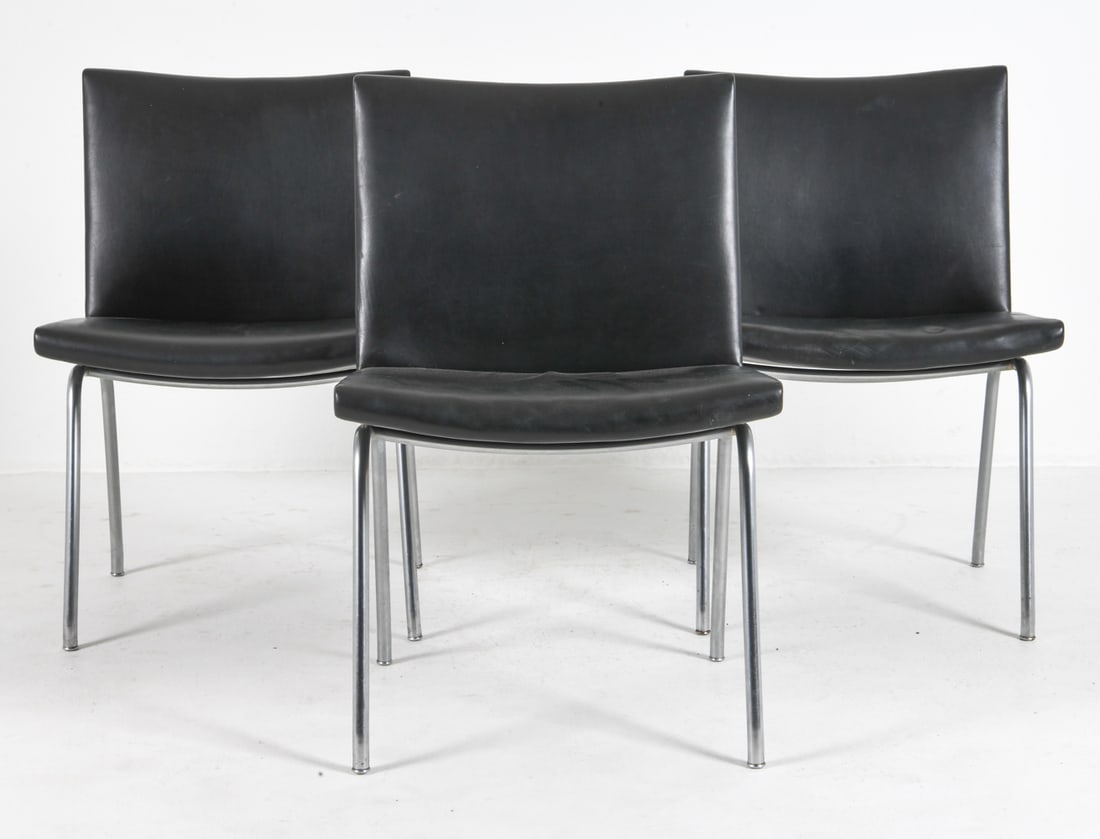 (3) HANS WEGNER M. AP38 'AIRPORT' CHAIRS C. 1960S (1 of 9)