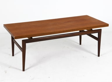 GRETE JALK STYLE DANISH TEAK COFFEE TABLE C. 1960S