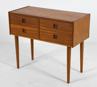 STYLE OF EJSING DANISH TEAK SIDE CHEST 1960S