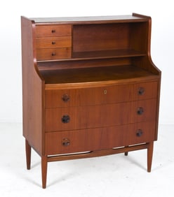 ATTR. ARNE HOVMAND OLSEN TEAK SECRETARY DESK 1960S