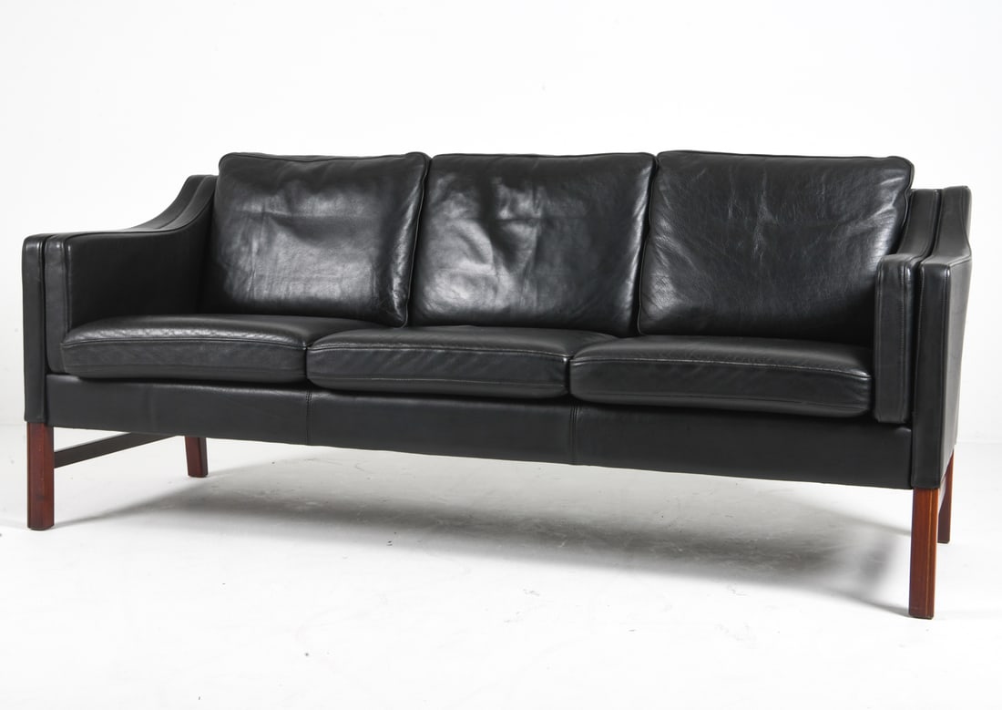 SVEND SKIPPER LEATHER SOFA C. 1970S (1 of 9)