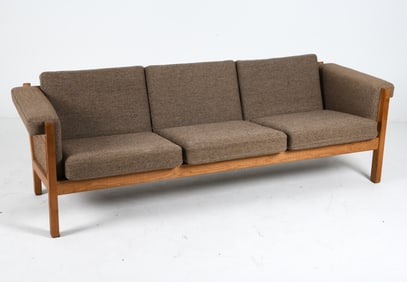 HANS WEGNER GETAMA GE-40 DANISH OAK SOFA C. 1960S