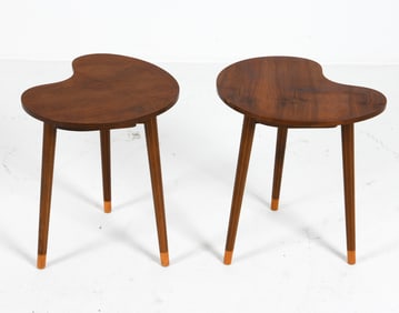 EDMUND JORGENSEN DANISH TEAK SIDE TABLES C. 1960S