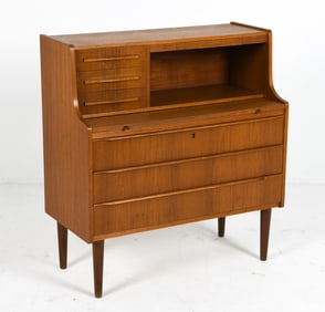 ROYAL BOARD SWEDISH TEAK VANITY SECRETARY C. 1960S