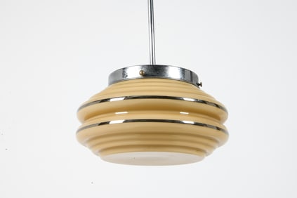 ART DECO SCANDINAVIAN GLASS PENDANT LIGHT