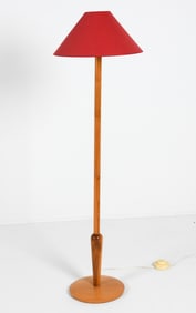 SWEDISH PINE FLOOR LAMP C. 1970S