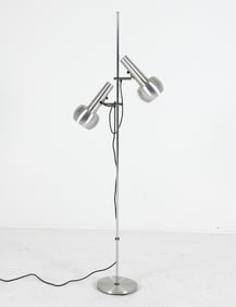 HANS SCHMIDT CHROME FLOOR LAMP C. 1960S