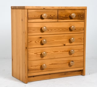 SWEDISH PINE CHEST OF DRAWERS