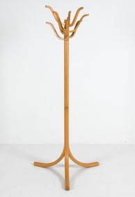 MAGNUS OLESEN DANISH BEECH COAT RACK C. 1970S