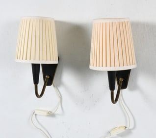 PAIR OF SCANDINAVIAN BRASS SONCES C. 1970S