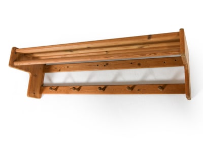 SWEDISH PINE COAT RACK C. 1970S