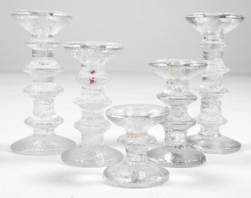 ITTALA FESTIVO GLASS CANDLE HOLDER GROUPING