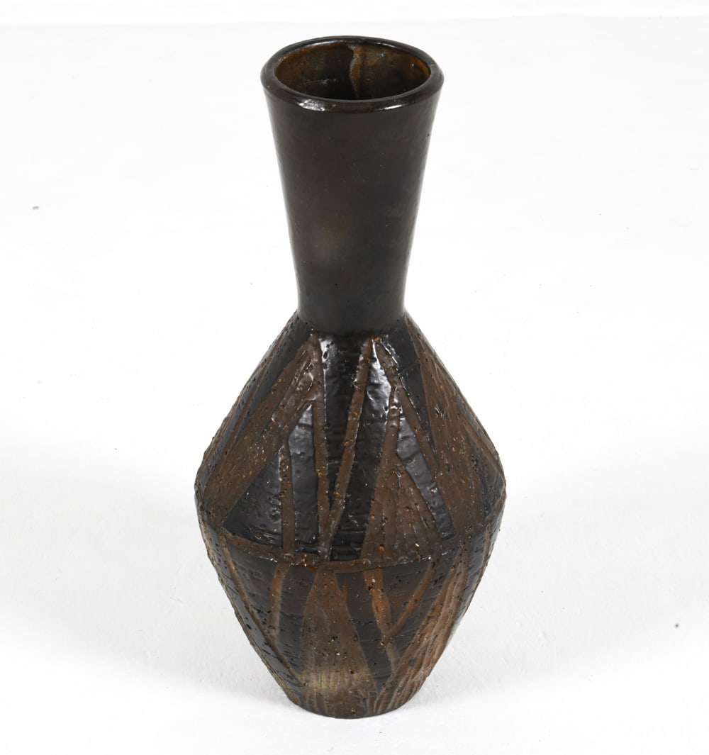 STYLE OF CARL HARRY STALHANE CERAMIC VASE C. 1970S (1 of 9)