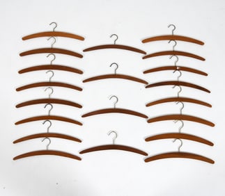 DANISH TEAK CLOTHES HANGER GROUPING C. 1970S
