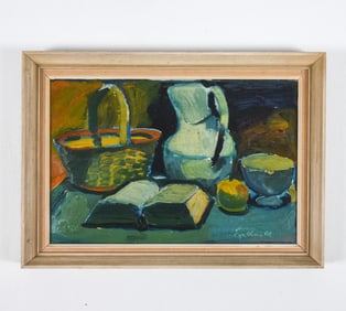 EYVIND OLESEN (1907-1995) STILL LIFE O/C
