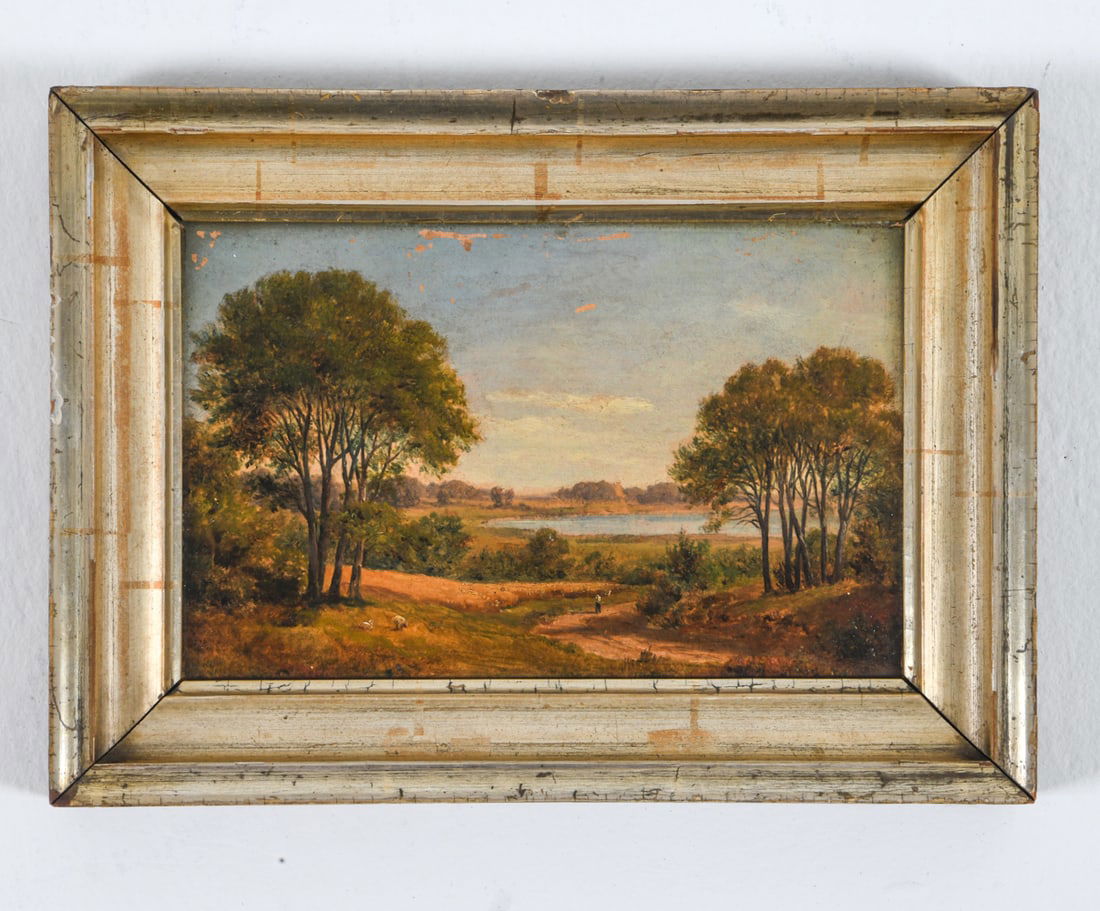 DANISH LANDSCAPE PAINTING O/B 19TH C. (1 of 5)