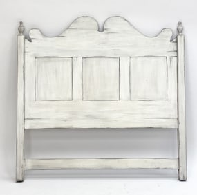 PAINTED PINE COUNTRY STYLE QUEEN SIZE HEADBOARD