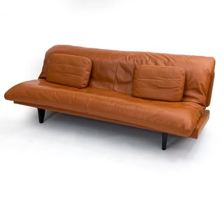 DE SEDE MODEL DS169 SWISS LEATHER SOFA / DAYBED