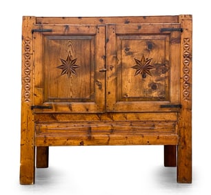 ANTIQUE FRENCH COUNTRY PINE CABINET