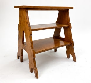 FRENCH COUNTRY OAK STYLE LIBRARY STEPS