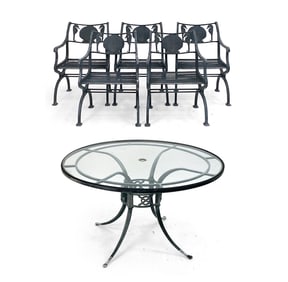MOLLA CAST ALUMINUM OUTDOOR PATIO SEATING SUITE