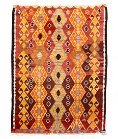 VINTAGE HAND-WOVEN KILIM RUG