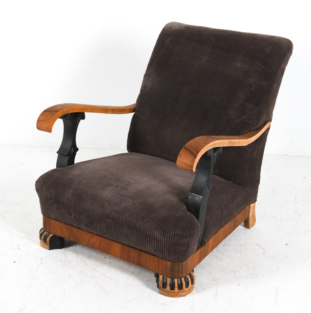 ART DECO SCANDINAVIAN MAHOGANY LOUNGE CHAIR (1 of 10)