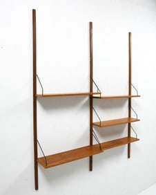 POUL CADOVIUS TEAK MODULAR WALL UNIT SYSTEM 1950S