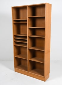 CARLO JENSEN HUNDEVAD DANISH TEAK BOOK SHELF 1970S