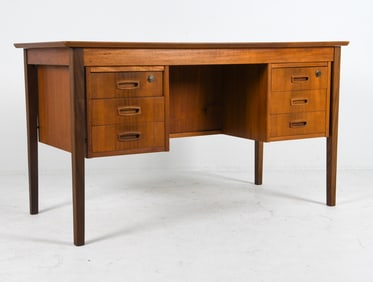 MANNER OF ARNE VODDER TEAK WRITING DESK C. 1970S