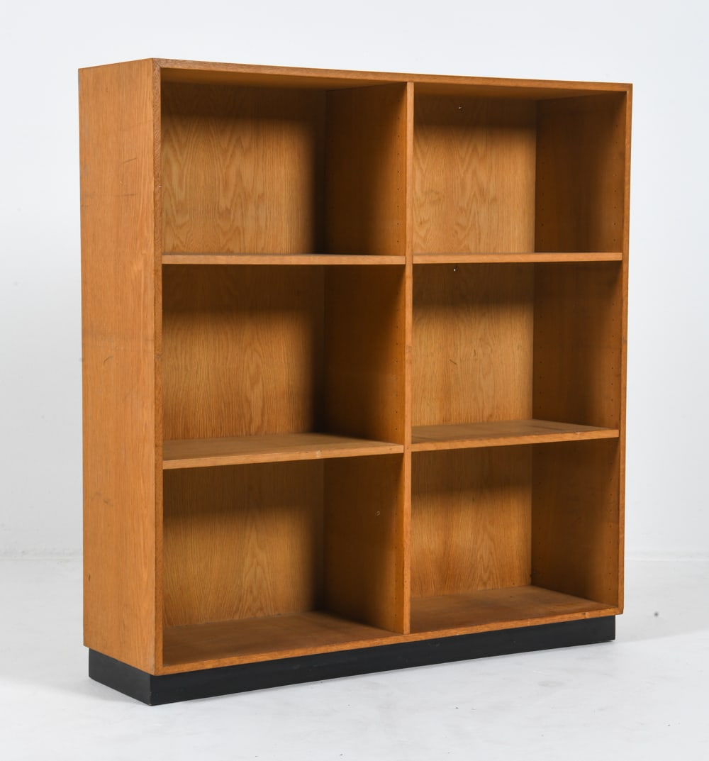 MANNER OF MOGENS KOCH OAK BOOKCASE C. 1960S (1 of 8)