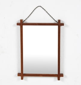 FROSEKE SWEDISH TEAK WALL MIRROR C. 1960S