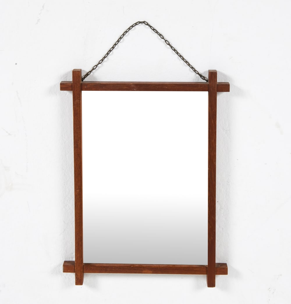 FROSEKE SWEDISH TEAK WALL MIRROR C. 1960S (1 of 4)