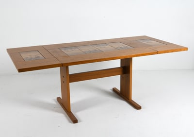 GANGSO MOBLER DANISH TEAK DINING TABLE C. 1970S
