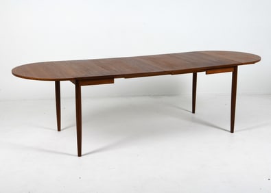 ARNE VODDER TEAK EXTENDING DINING TABLE C. 1960S