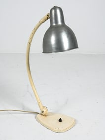 PSO FINNISH ADJUSTABLE STEEL DESK LAMP C. 1950S