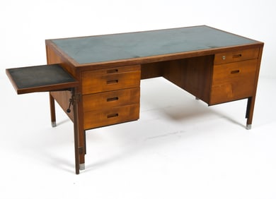 MID-CENTURY DANISH TEAK DESK C. 1970S
