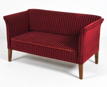 BORGE MOGENSEN STYLE VELOUR DAYBED SOFA C. 1960S
