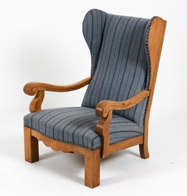 MANNER AXEL EINAR HJORTH DANISH OAK WINGBACK CHAIR