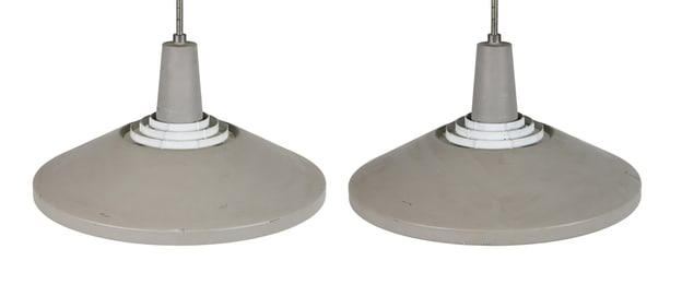 PAIR OF LYFA FYNS-PLAN PENDANT LIGHTS
