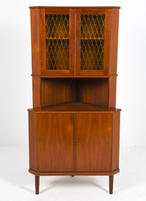 DANISH TEAK CORNER CABINET C. 1960S