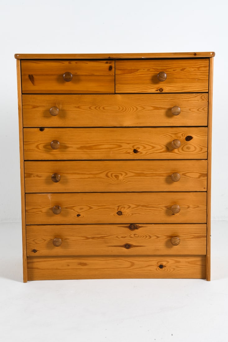 SVEN LARSSON STYLE SWEDISH PINE CHEST OF DRAWERS (1 of 7)