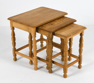ATTR. HENNING KJAERNULF OAK NESTING TABLES