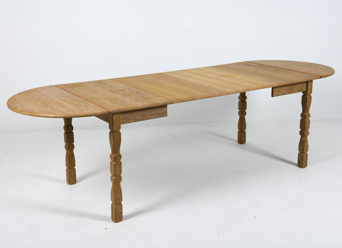STYLE OF HENNING KJAERNULF DANISH OAK DINING TABLE (1 of 15)