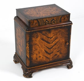 ART DECO WALNUT NIGHTSTAND CABINET