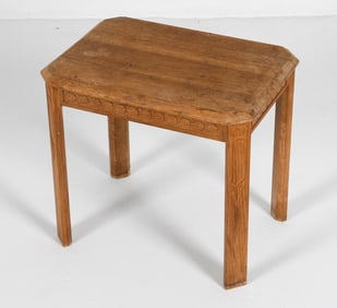 GORM MOBLER DANISH OAK SIDE TABLE C. 1970S